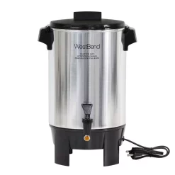 Coffee Makers West Bend 30-Cup Silver Commercial Aluminum Coffee Urn Features Automatic Temperature Control With Quick Brewing -BergHOFF Shop silver west bend coffee urns 58030 4f 1000