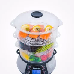 Cookers Magic Chef 3-Tier 12 Qt. Stainless Steel Countertop Food Steamer And Rice Cooker -BergHOFF Shop stainless magic chef rice cookers mcsfs12st 40 1000