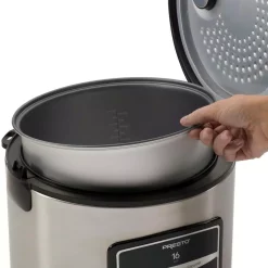 Cookers Presto 16-Cup Stainless Steel Rice Cooker With Non-Stick Cooking Pot -BergHOFF Shop stainless presto rice cookers 05813 44 1000