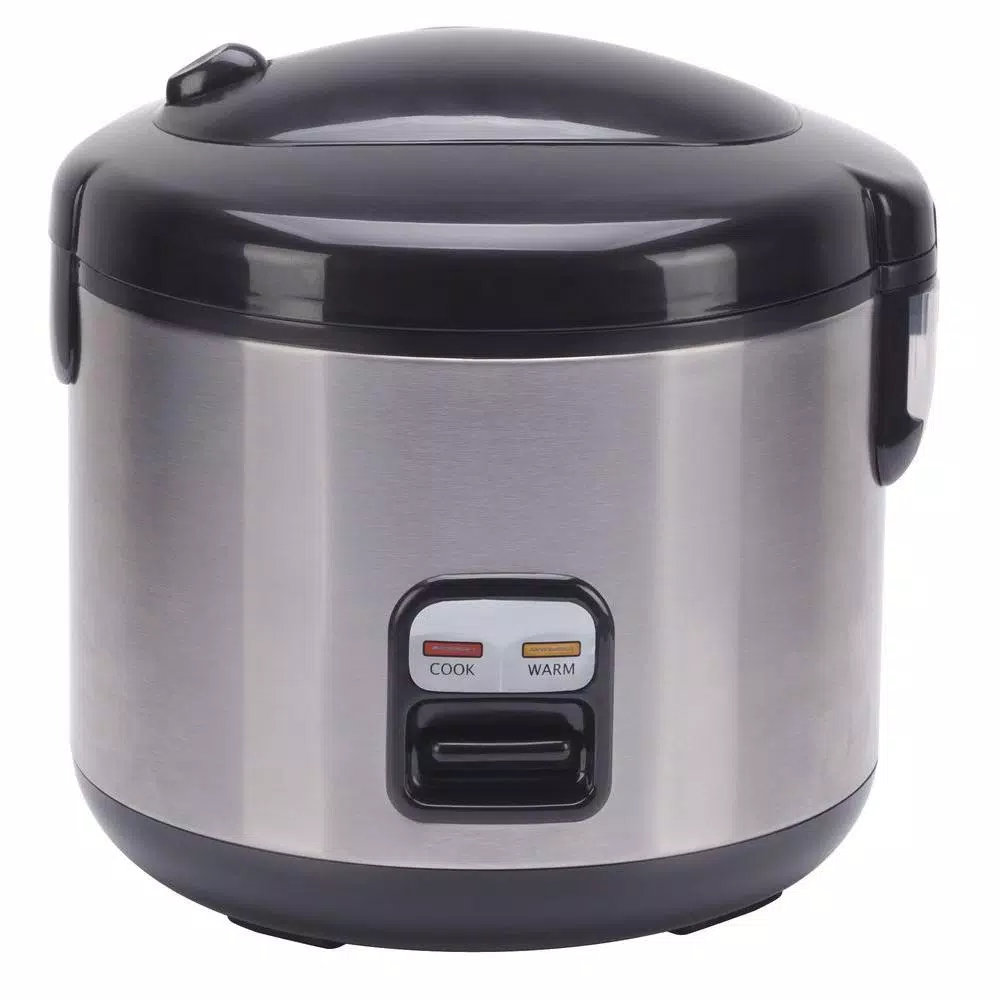 Cookers SPT 6-Cup Stainless Steel Rice Cooker With Cord Storage 1 Cookers SPT 6-Cup Stainless Steel Rice Cooker With Cord Storage