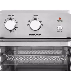 Toasters KALORIK 12 Qt. Stainless Steel And Black Air Fryer Oven 17 Toasters KALORIK 12 Qt. Stainless Steel And Black Air Fryer Oven -BergHOFF Shop stainless steel and black kalorik toaster ovens afo 46894 bkss 1f 1000