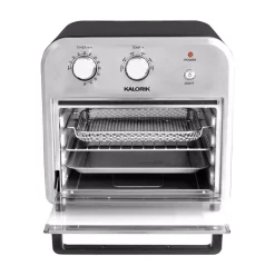 Toasters KALORIK 12 Qt. Stainless Steel And Black Air Fryer Oven 15 Toasters KALORIK 12 Qt. Stainless Steel And Black Air Fryer Oven -BergHOFF Shop stainless steel and black kalorik toaster ovens afo 46894 bkss 77 1000