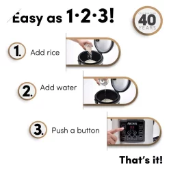 Cookers AROMA 20-Cup Silver Rice Cooker With Food Steamer And Slow Cooker Functions -BergHOFF Shop stainless steel aroma rice cookers arc 150sb 1f 1000