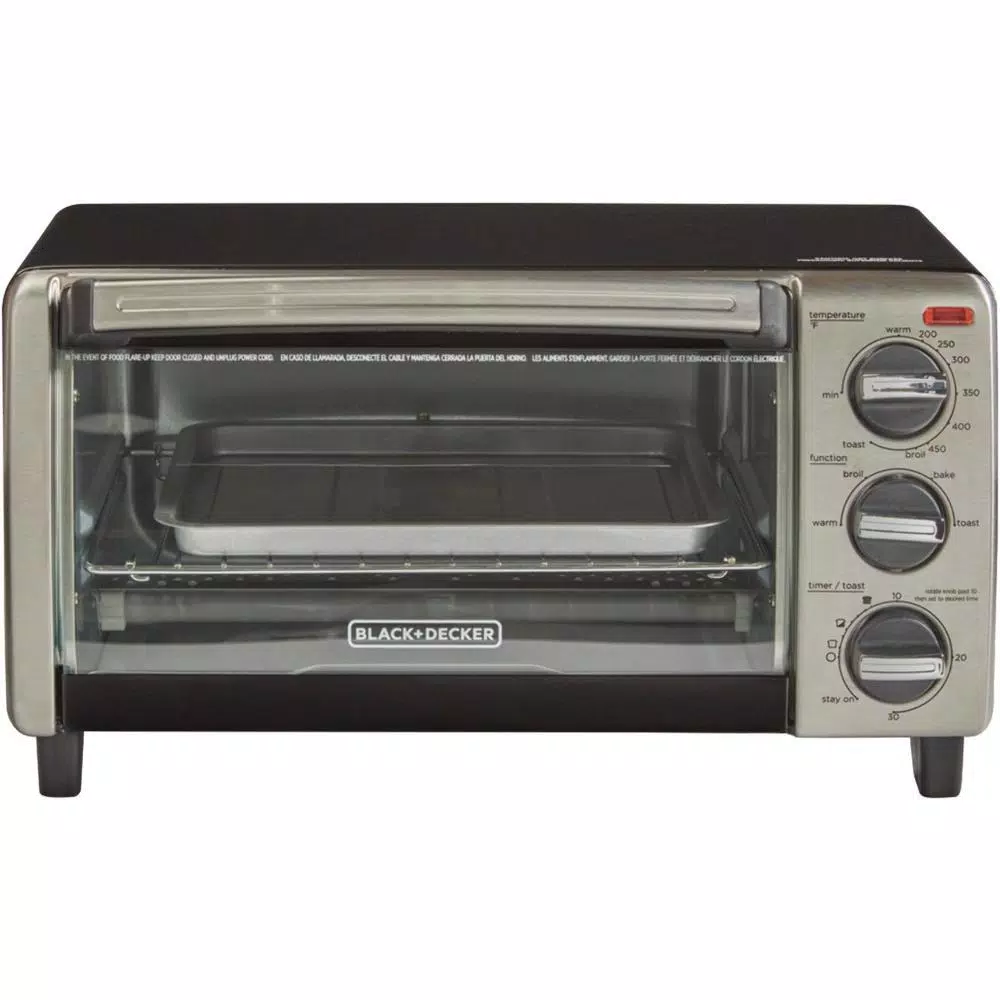 Toasters BLACK+DECKER 1150 W 4-Slice Black Stainless Steel Toaster Oven With Temperature Control 9 Toasters BLACK+DECKER 1150 W 4-Slice Black Stainless Steel Toaster Oven With Temperature Control - Image 9