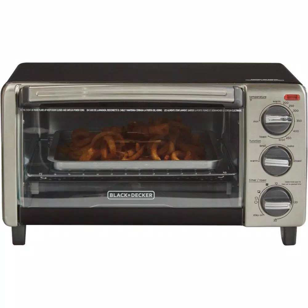 Toasters BLACK+DECKER 1150 W 4-Slice Black Stainless Steel Toaster Oven With Temperature Control 8 Toasters BLACK+DECKER 1150 W 4-Slice Black Stainless Steel Toaster Oven With Temperature Control - Image 8