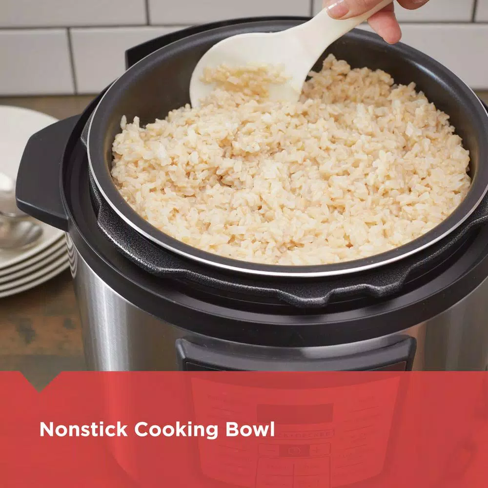 Cookers BLACK+DECKER 6 Qt. Stainless Steel Electric Pressure Cooker With Non-Stick Metal Insert 7 Cookers BLACK+DECKER 6 Qt. Stainless Steel Electric Pressure Cooker With Non-Stick Metal Insert - Image 7