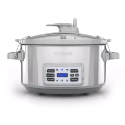 Cookers BLACK+DECKER 7 Qt. Stainless Steel Electric Slow Cooker With Temperature Probe And Precision Sous-Vide -BergHOFF Shop stainless steel black decker multi cookers scd7007ssd fa 1000