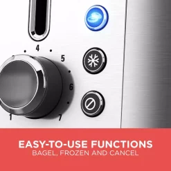 Toasters BLACK+DECKER Rapid Toast 2-Slice Stainless Steel Wide Slot Toaster 12 Toasters BLACK+DECKER Rapid Toast 2-Slice Stainless Steel Wide Slot Toaster -BergHOFF Shop stainless steel black decker pop up toasters tr3500sd 1f 1000
