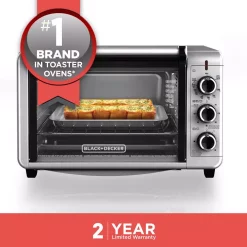 Toasters BLACK+DECKER 1500 W 6-Slice Stainless Steel Toaster Oven With Built-In Timer -BergHOFF Shop stainless steel black decker toaster ovens to3210ssd 44 1000