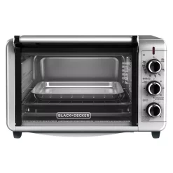 Toasters BLACK+DECKER 1500 W 6-Slice Stainless Steel Toaster Oven With Built-In Timer