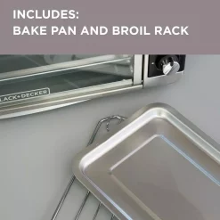 Toasters BLACK+DECKER 1500 W 8-Slice Stainless Steel Toaster Oven With Broiler -BergHOFF Shop stainless steel black decker toaster ovens to3250xsb 4f 1000