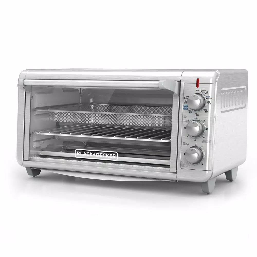 Toasters BLACK+DECKER Crisp ‘N Bake 1500 W 8-Slice Stainless Steel Toaster Oven With Fry Basket 2 Toasters BLACK+DECKER Crisp ‘N Bake 1500 W 8-Slice Stainless Steel Toaster Oven With Fry Basket - Image 2