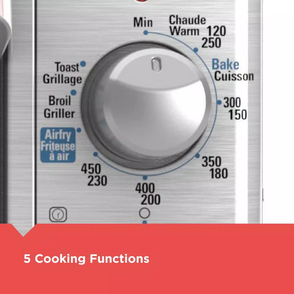Toasters BLACK+DECKER Crisp ‘N Bake 1500 W 8-Slice Stainless Steel Toaster Oven With Fry Basket 6 Toasters BLACK+DECKER Crisp ‘N Bake 1500 W 8-Slice Stainless Steel Toaster Oven With Fry Basket - Image 6