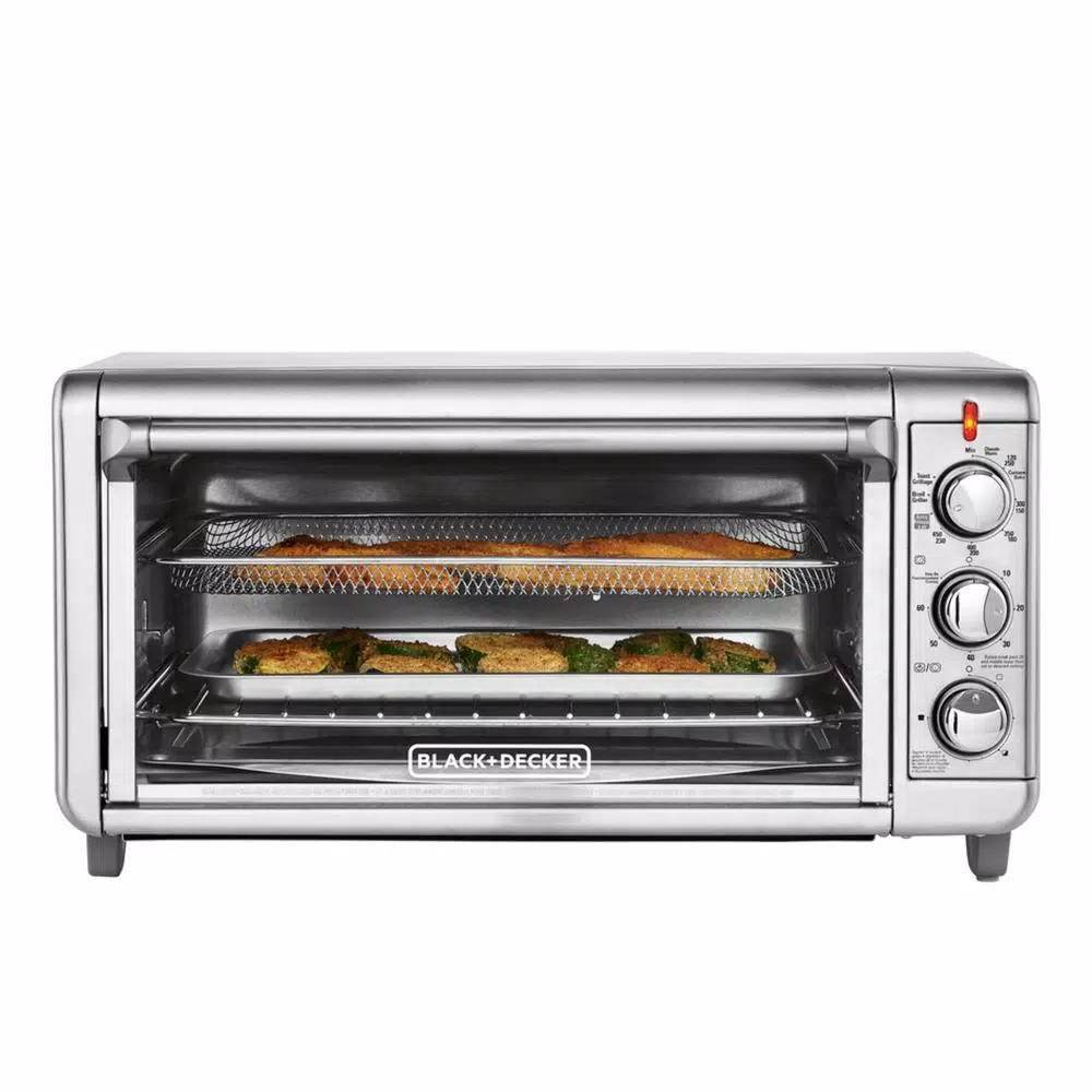 Toasters BLACK+DECKER Crisp ‘N Bake 1500 W 8-Slice Stainless Steel Toaster Oven With Fry Basket 3 Toasters BLACK+DECKER Crisp ‘N Bake 1500 W 8-Slice Stainless Steel Toaster Oven With Fry Basket - Image 3