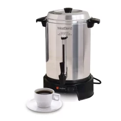 Coffee Makers West Bend 55-Cup Silver Aluminum With Quick Brewing Large Capacity Commercial Coffee Urn Features Automatic Temperature Control -BergHOFF Shop stainless steel black west bend coffee urns 13500 44 1000