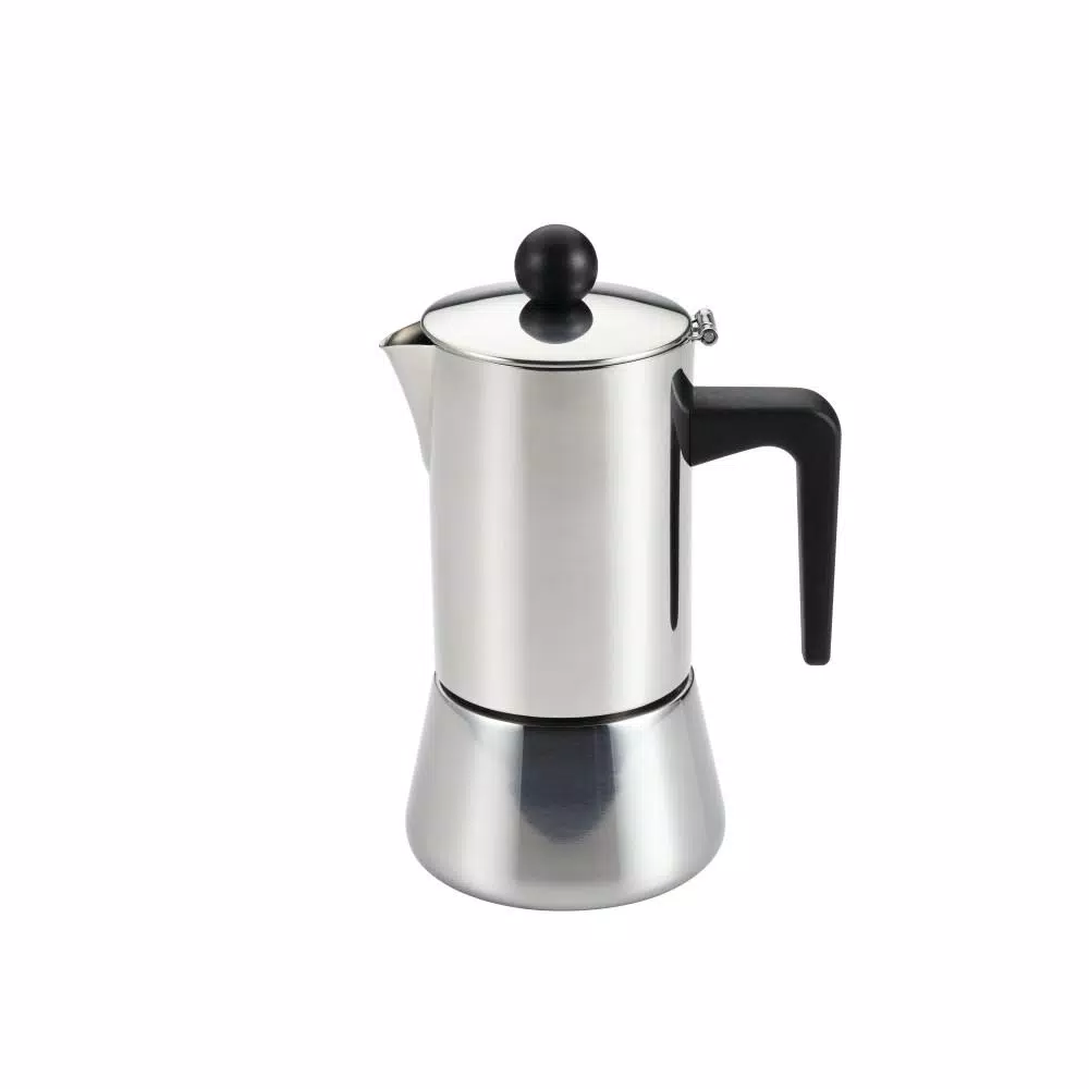 Coffee Makers BonJour 4-Cup Stovetop Espresso Maker In Stainless Steel 1 Coffee Makers BonJour 4-Cup Stovetop Espresso Maker In Stainless Steel