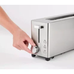 Toasters CASO 2-Slice Stainless Steel Wide Slot Toaster -BergHOFF Shop stainless steel caso pop up toasters 11916 44 1000