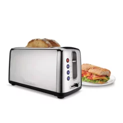 Toasters Cuisinart Artisan Bread 2-Slice Stainless Steel Long Slot Toaster With Crumb Tray -BergHOFF Shop stainless steel cuisinart pop up toasters cpt 2400 1f 1000