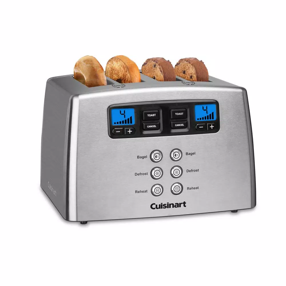 Toasters Cuisinart Touch To Toast 4-Slice Stainless Steel Wide Slot Leverless Toaster 3 Toasters Cuisinart Touch To Toast 4-Slice Stainless Steel Wide Slot Leverless Toaster - Image 3