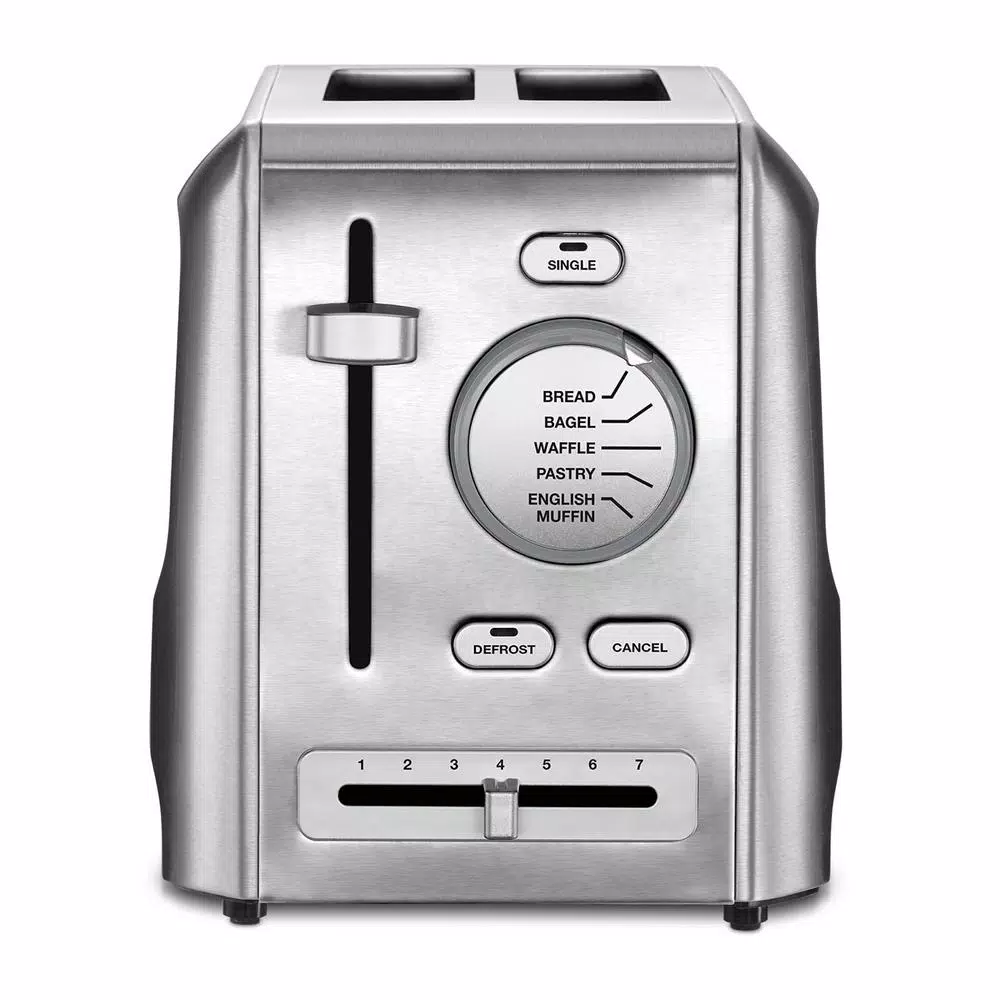 Toasters Cuisinart Custom Select 2-Slice Stainless Steel Toaster With Crumb Tray 1 Toasters Cuisinart Custom Select 2-Slice Stainless Steel Toaster With Crumb Tray