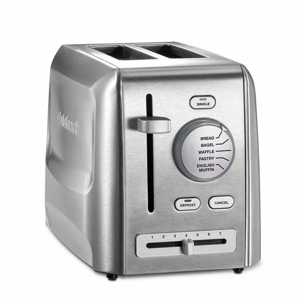 Toasters Cuisinart Custom Select 2-Slice Stainless Steel Toaster With Crumb Tray 2 Toasters Cuisinart Custom Select 2-Slice Stainless Steel Toaster With Crumb Tray - Image 2