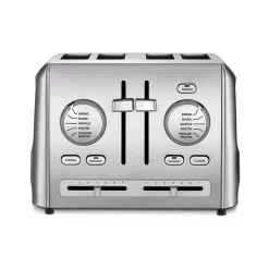 Toasters Cuisinart Custom Select 4-Slice Stainless Steel Toaster With Crumb Tray