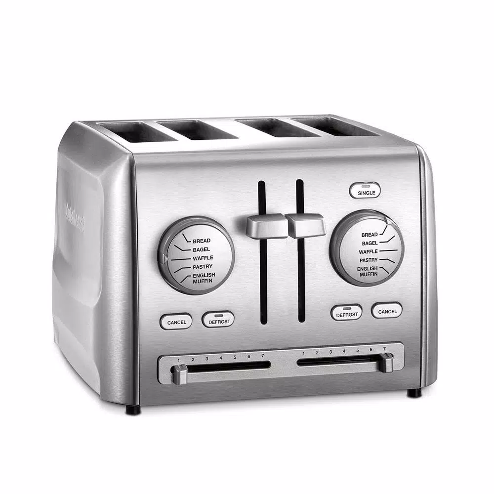Toasters Cuisinart Custom Select 4-Slice Stainless Steel Toaster With Crumb Tray 2 Toasters Cuisinart Custom Select 4-Slice Stainless Steel Toaster With Crumb Tray - Image 2