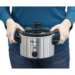 Cookers Elite Gourmet 1.5 Qt. Stainless Steel Mini Slow Cooker 8 Cookers Elite Gourmet 1.5 Qt. Stainless Steel Mini Slow Cooker -BergHOFF Shop stainless steel elite slow cookers mst 250xs 4f 1000