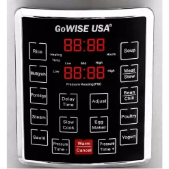 Cookers GoWISE USA 8 Qt. Stainless Steel Electric Pressure Cooker With Stainless Steel Pot 7 Cookers GoWISE USA 8 Qt. Stainless Steel Electric Pressure Cooker With Stainless Steel Pot -BergHOFF Shop stainless steel gowise usa electric pressure cookers gw22623 4f 1000