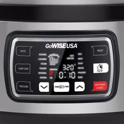 Cookers GoWISE USA Ovate 9.5 Qt. Stainless Steel Oval Electric Pressure Cooker With 6-Accessories And 50-Recipes 11 Cookers GoWISE USA Ovate 9.5 Qt. Stainless Steel Oval Electric Pressure Cooker With 6-Accessories And 50-Recipes -BergHOFF Shop stainless steel gowise usa electric pressure cookers gw22709 1f 1000