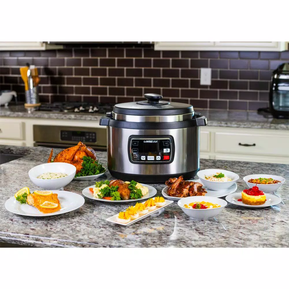 Cookers GoWISE USA Ovate 9.5 Qt. Stainless Steel Oval Electric Pressure Cooker With 6-Accessories And 50-Recipes 8 Cookers GoWISE USA Ovate 9.5 Qt. Stainless Steel Oval Electric Pressure Cooker With 6-Accessories And 50-Recipes - Image 8
