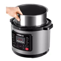 Cookers GoWISE USA 6 Qt. Stainless Steel Electric Pressure Cooker With Stainless Steel Pot 10 Cookers GoWISE USA 6 Qt. Stainless Steel Electric Pressure Cooker With Stainless Steel Pot -BergHOFF Shop stainless steel gowise usa electric pressure cookers gw22711 44 1000