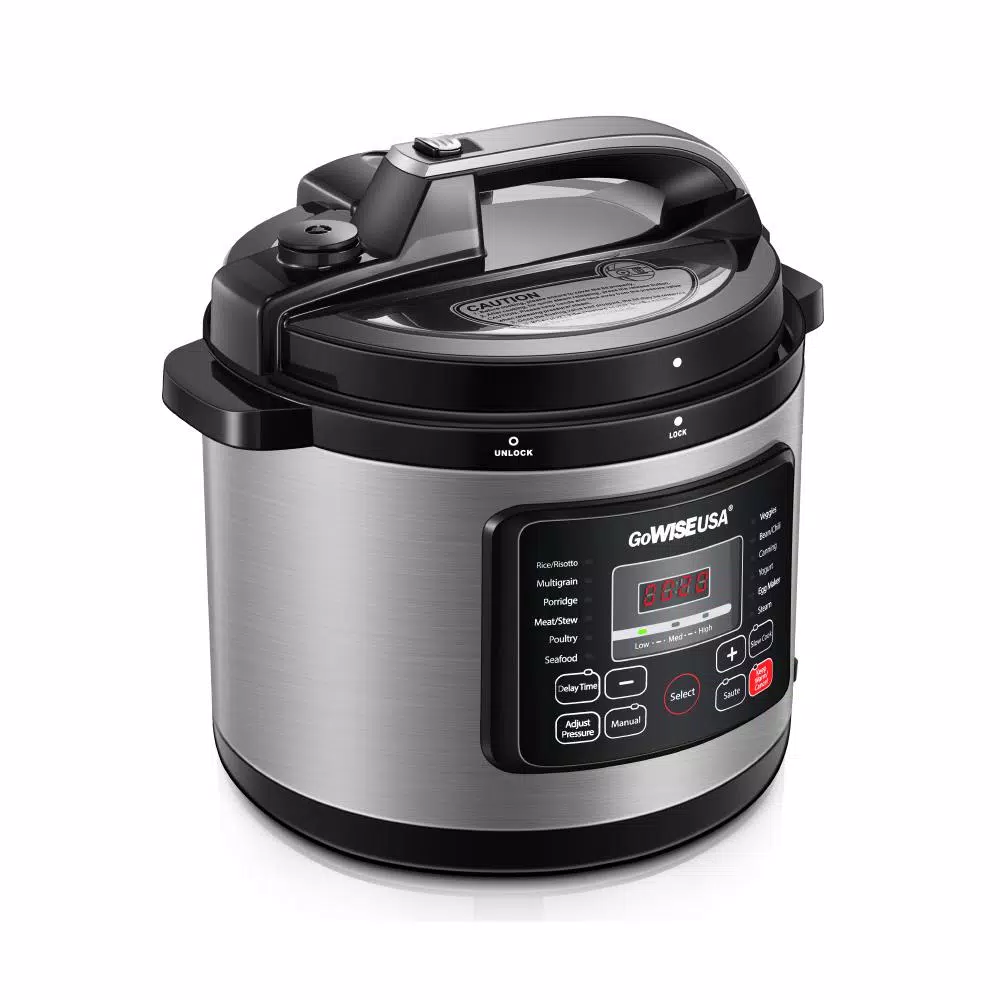Cookers GoWISE USA 6 Qt. Stainless Steel Electric Pressure Cooker With Stainless Steel Pot 3 Cookers GoWISE USA 6 Qt. Stainless Steel Electric Pressure Cooker With Stainless Steel Pot - Image 3