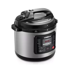 Cookers GoWISE USA 8 Qt. Stainless Steel Electric Pressure Cooker With Stainless Steel Pot -BergHOFF Shop stainless steel gowise usa electric pressure cookers gw22712 4f 1000