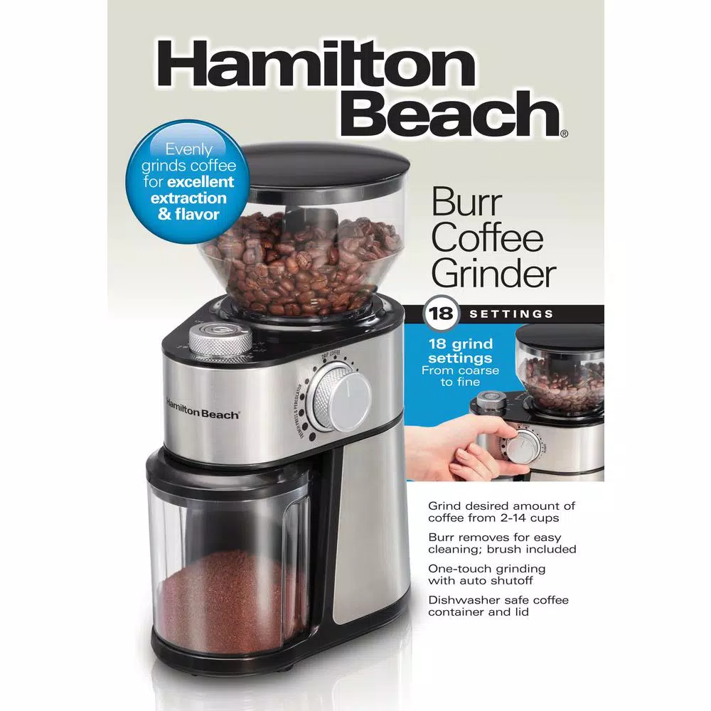 Coffee Makers Hamilton Beach 16 Oz Stainless Steel Burr Coffee Grinder 4 Coffee Makers Hamilton Beach 16 Oz Stainless Steel Burr Coffee Grinder - Image 4