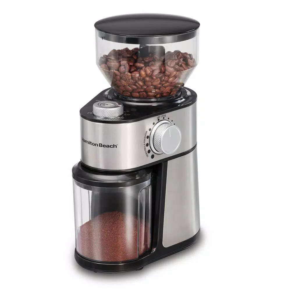 Coffee Makers Hamilton Beach 16 Oz Stainless Steel Burr Coffee Grinder 2 Coffee Makers Hamilton Beach 16 Oz Stainless Steel Burr Coffee Grinder - Image 2