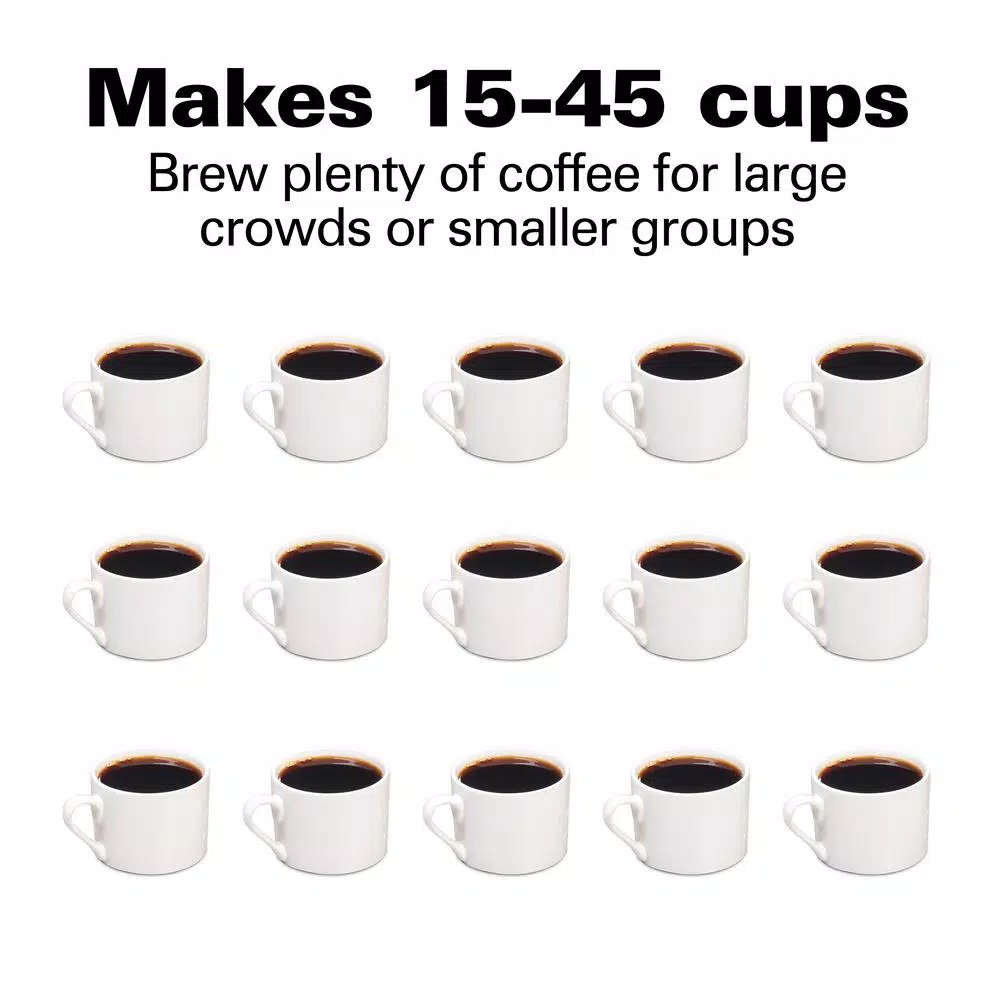 Coffee Makers Hamilton Beach 45-Cup Fast Brew Stainless Steel With 1-Hand Dispensing Coffee Urn 5 Coffee Makers Hamilton Beach 45-Cup Fast Brew Stainless Steel With 1-Hand Dispensing Coffee Urn - Image 5