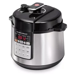 Cookers Hamilton Beach Multi-Function 6 Qt. Stainless Steel Electric Pressure Cooker