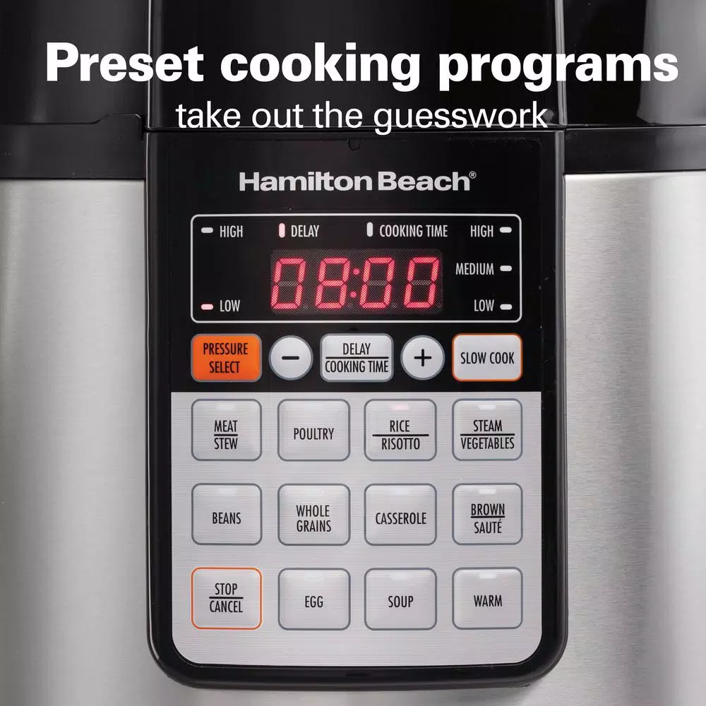 Cookers Hamilton Beach Multi-Function 6 Qt. Stainless Steel Electric Pressure Cooker 7 Cookers Hamilton Beach Multi-Function 6 Qt. Stainless Steel Electric Pressure Cooker - Image 7
