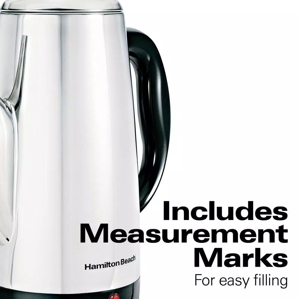 Coffee Makers Hamilton Beach 12-Cup Stainless Steel Percolator 7 Coffee Makers Hamilton Beach 12-Cup Stainless Steel Percolator - Image 7