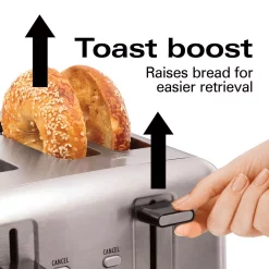 Toasters Hamilton Beach Pro 4-Slice Stainless Steel Wide Slot Toaster -BergHOFF Shop stainless steel hamilton beach pop up toasters 24990 1f 1000