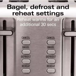 Toasters Hamilton Beach Pro 4-Slice Stainless Steel Wide Slot Toaster -BergHOFF Shop stainless steel hamilton beach pop up toasters 24990 44 1000