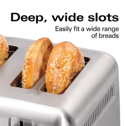 Toasters Hamilton Beach Pro 4-Slice Stainless Steel Wide Slot Toaster -BergHOFF Shop stainless steel hamilton beach pop up toasters 24990 4f 1000