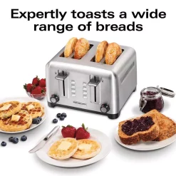 Toasters Hamilton Beach Pro 4-Slice Stainless Steel Wide Slot Toaster -BergHOFF Shop stainless steel hamilton beach pop up toasters 24990 c3 1000