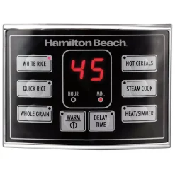 Cookers Hamilton Beach 20-Cup Stainless Steel Rice/Hot Cereal Cooker With Rice Rinser/Steam Basket -BergHOFF Shop stainless steel hamilton beach rice cookers 37543 76 1000