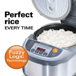 Cookers Hamilton Beach Advanced Multi-Function 16-Cup Stainless Steel Rice Cooker With Fuzzy Logic 11 Cookers Hamilton Beach Advanced Multi-Function 16-Cup Stainless Steel Rice Cooker With Fuzzy Logic -BergHOFF Shop stainless steel hamilton beach rice cookers 37570 4f 1000