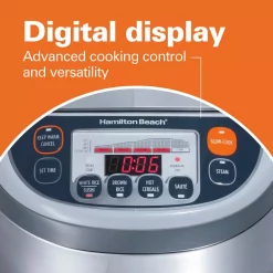 Cookers Hamilton Beach Advanced Multi-Function 16-Cup Stainless Steel Rice Cooker With Fuzzy Logic 14 Cookers Hamilton Beach Advanced Multi-Function 16-Cup Stainless Steel Rice Cooker With Fuzzy Logic -BergHOFF Shop stainless steel hamilton beach rice cookers 37570 fa 1000