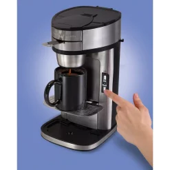 Coffee Makers Hamilton Beach Stainless Steel Single Serve Coffee Maker With Built-In Filter -BergHOFF Shop stainless steel hamilton beach single serve coffee makers 49981 77 1000