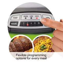 Cookers Hamilton Beach 4 Qt. Stainless Steel Slow Cooker With Built In Timer -BergHOFF Shop stainless steel hamilton beach slow cookers 33443 44 1000