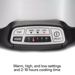 Cookers Hamilton Beach 4 Qt. Stainless Steel Slow Cooker With Built In Timer -BergHOFF Shop stainless steel hamilton beach slow cookers 33443 4f 1000